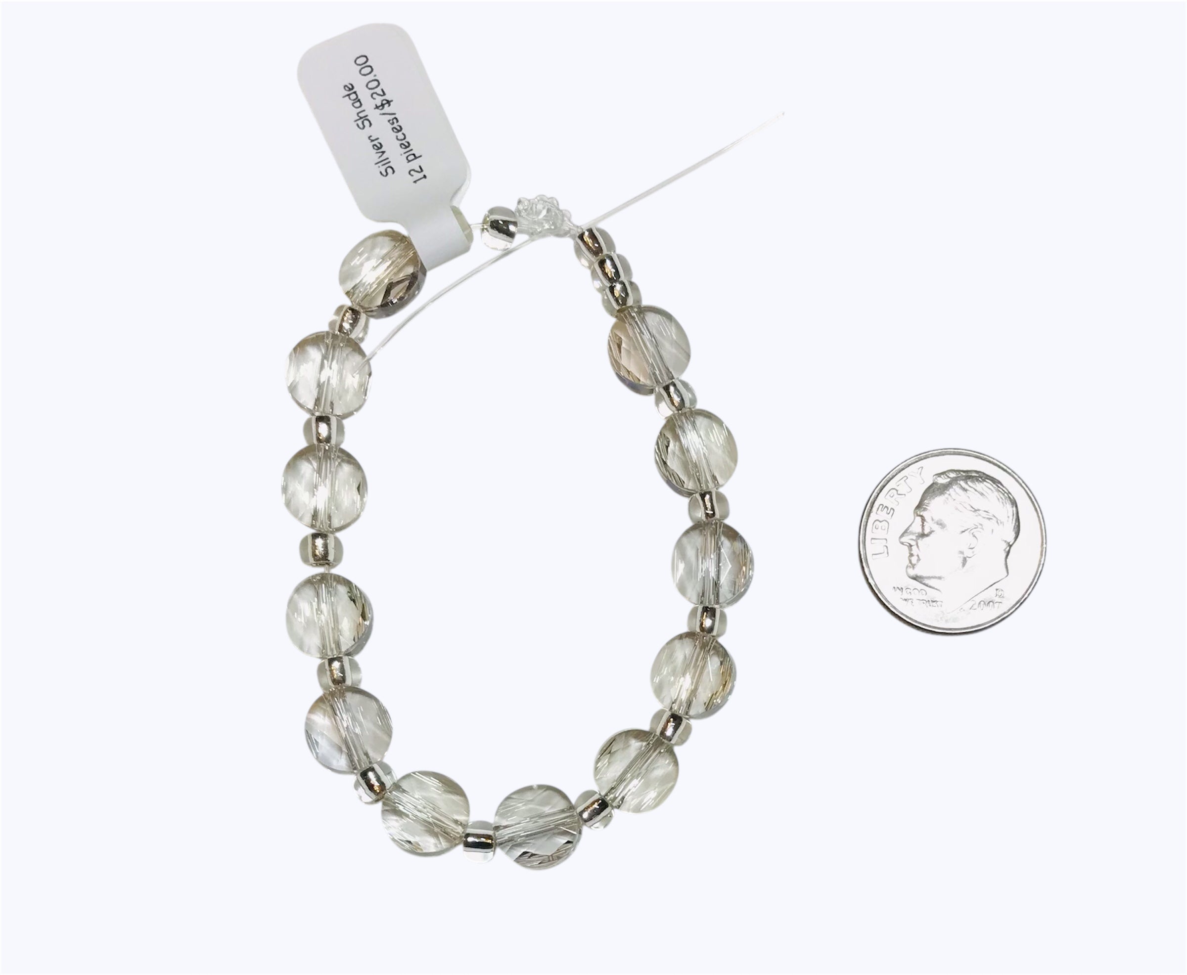 Swarovski Crystal Beads - Article 5052 - 8mm - Crystal Silver Shade