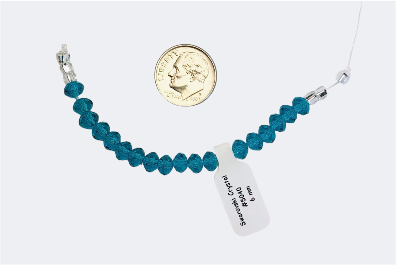 Swarovski Crystal Beads - Article 5040- 6mm - Blue Zircon
