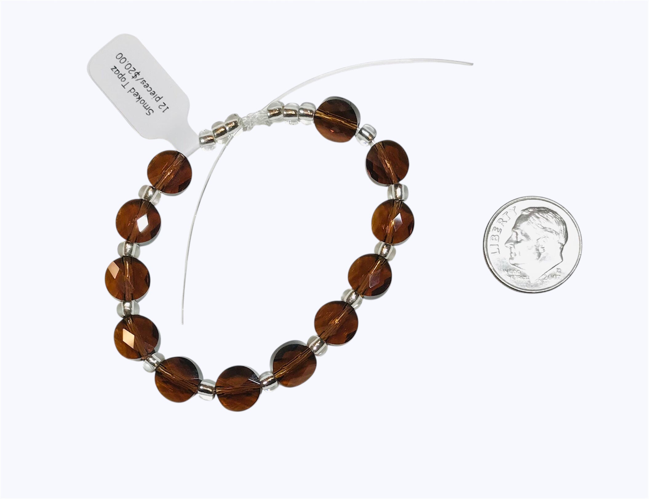 Swarovski Crystal Beads - Article 5052 - 8mm - Smoked Topaz