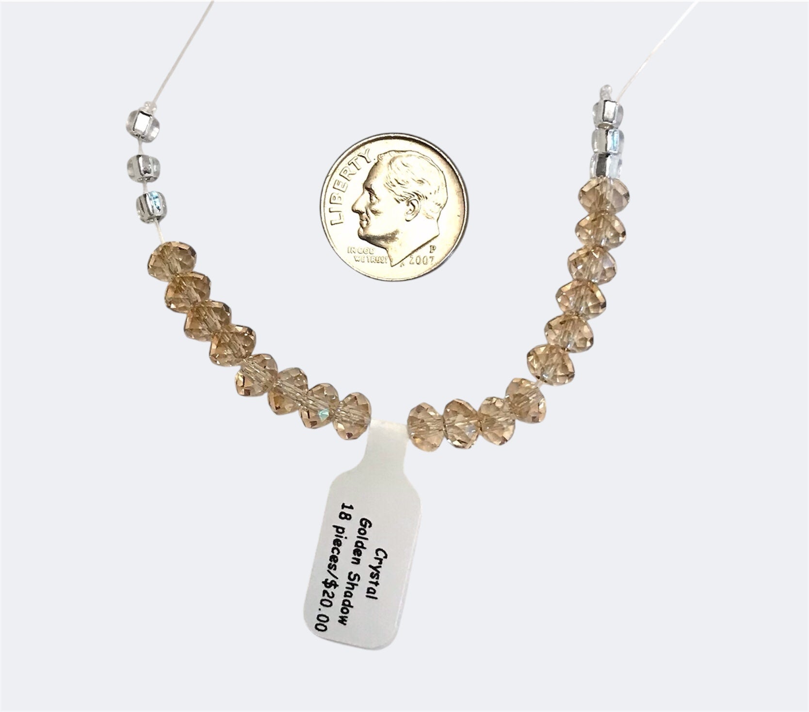 Swarovski Crystal Beads - Article 5040- 6mm - Crystal Golden Shadow