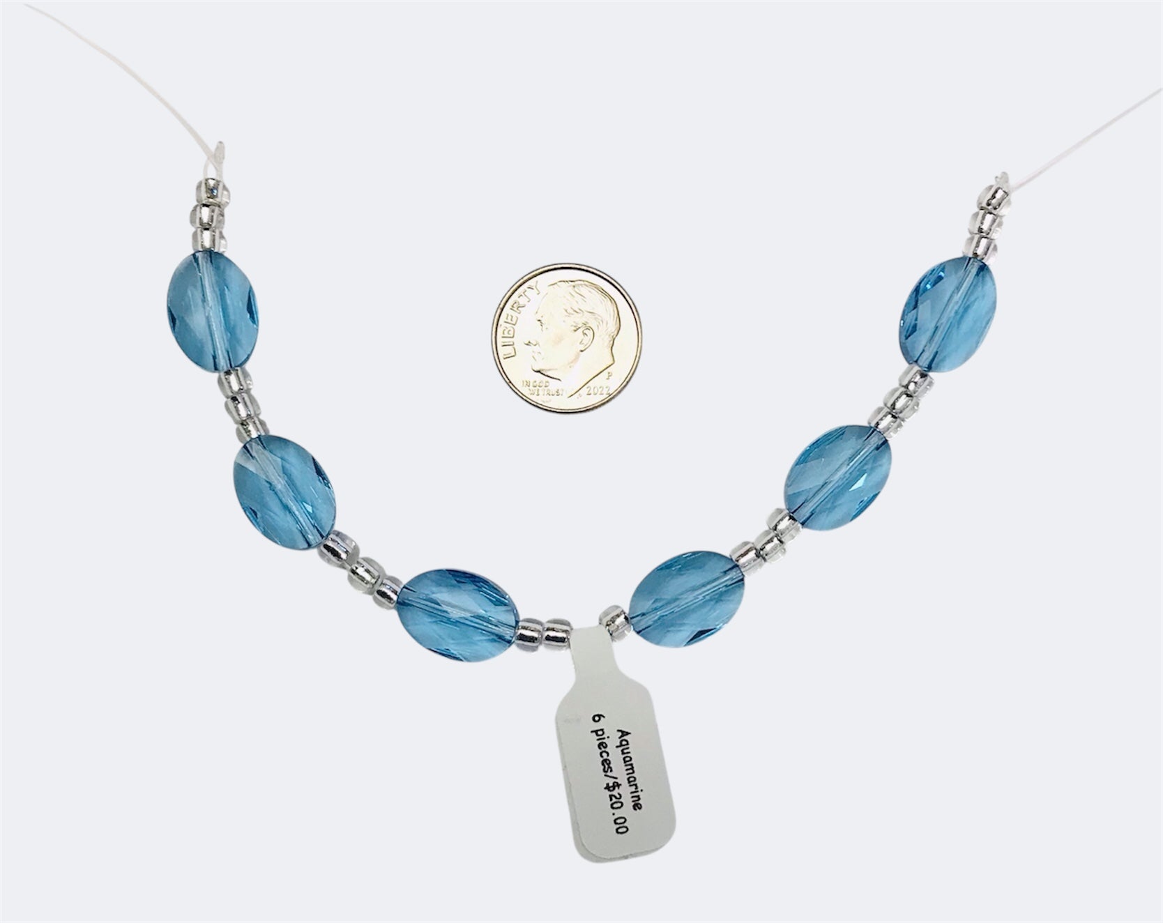 Swarovski Crystal Beads - Article 5050- 14 x 10mm - Aquamarine