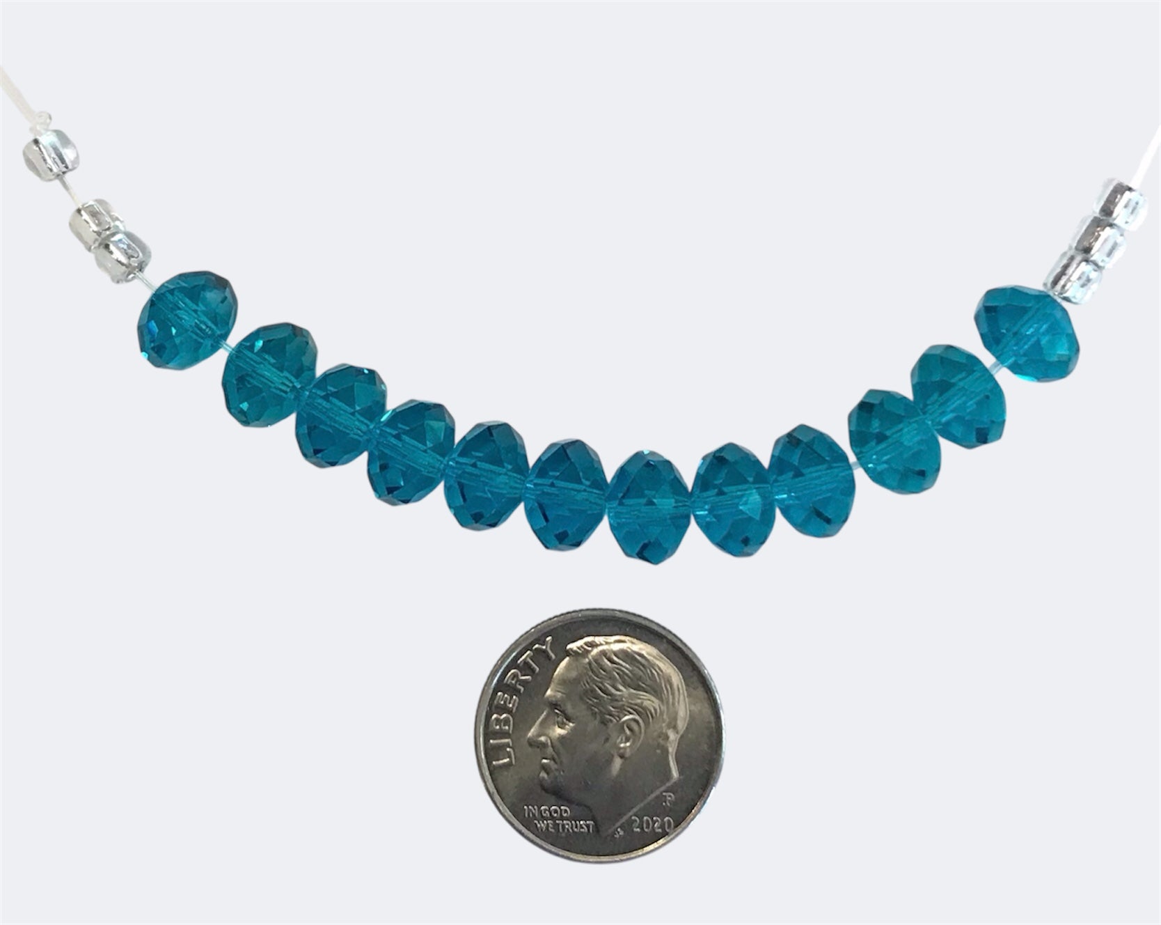 Swarovski Crystal Beads - Article 5040- 8mm - Blue Zircon