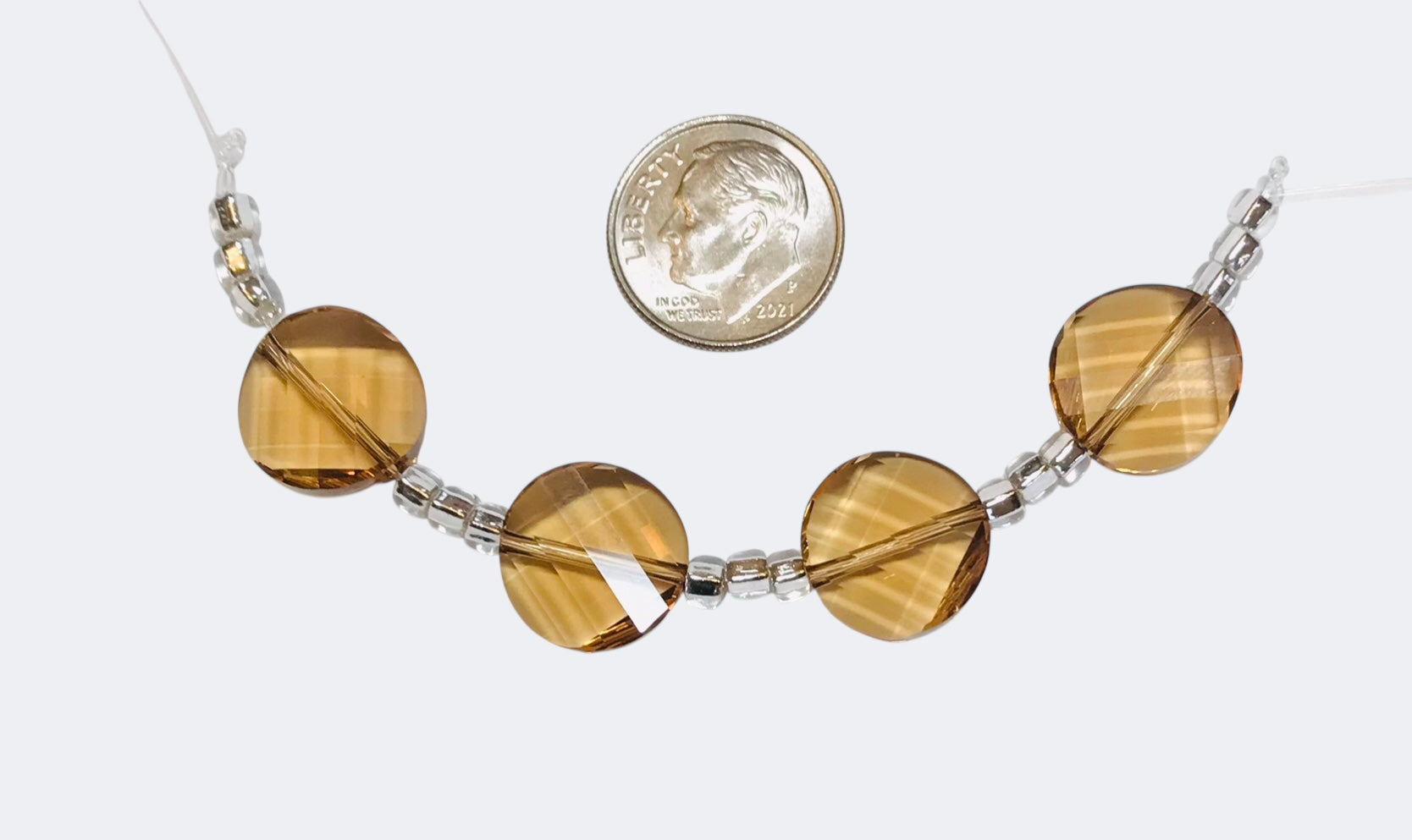 Swarovski Crystal Beads - Article 5621 - 14mm - Light Colorado Topaz