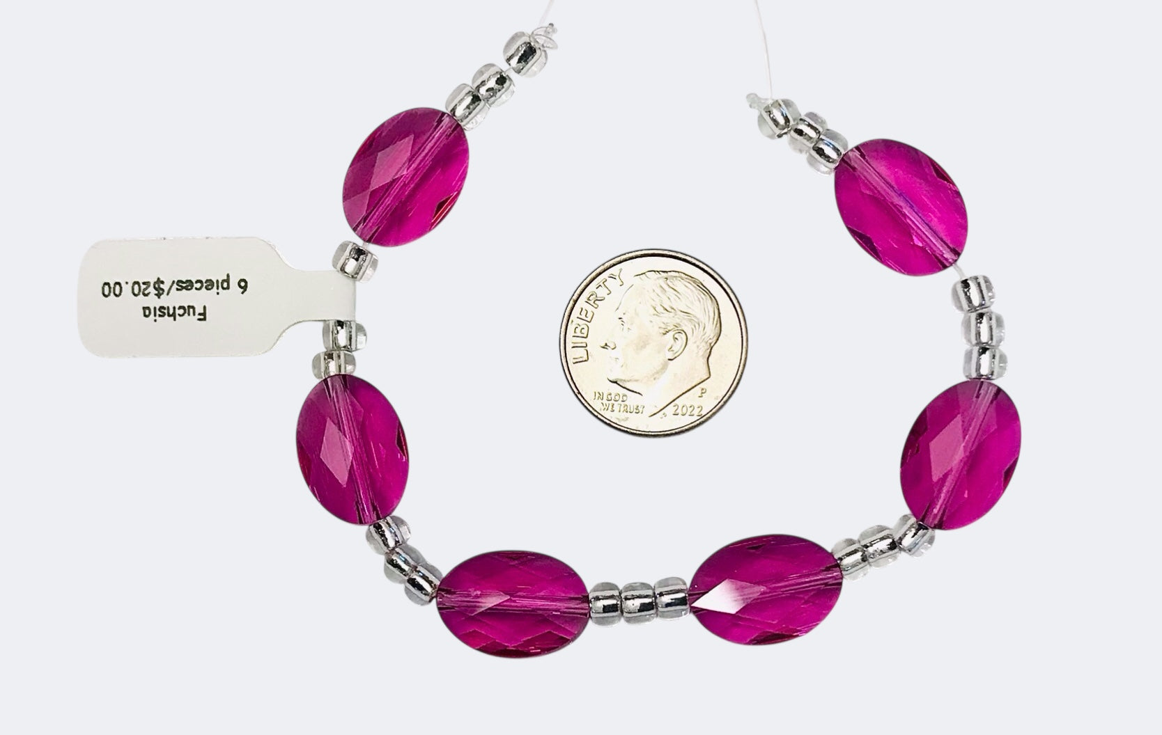 Swarovski Crystal Beads - Article 5050- 14 x 10mm - Fuchsia