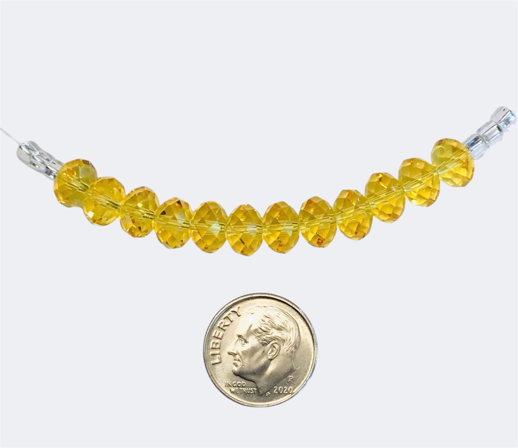 Swarovski Crystal Beads - Article 5040- 8mm - Light Topaz
