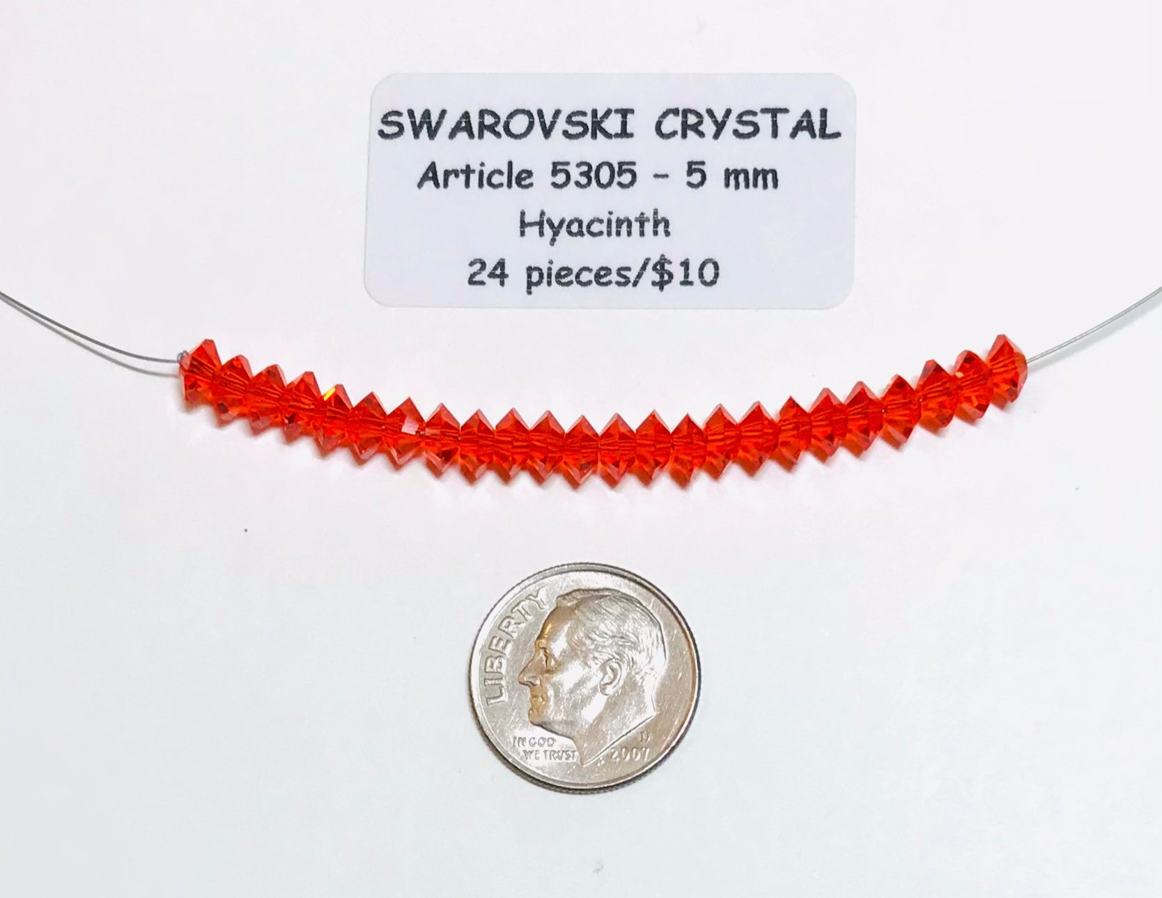 Vintage Swarovski Crystal Beads - Article 5305 - 5mm - Hyacinth