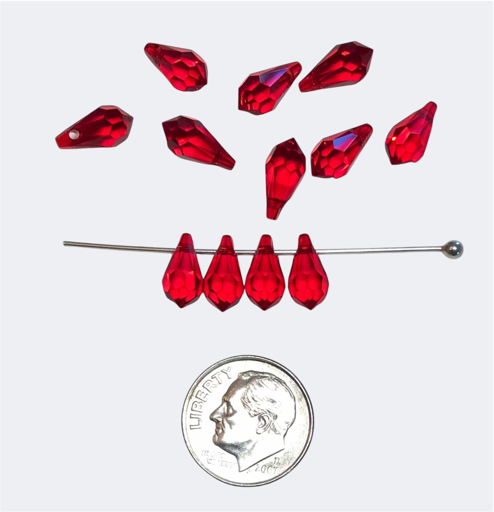 Swarovski Crystal Beads/Pendants - Article 6000 - 11x5.5mm – Light Siam