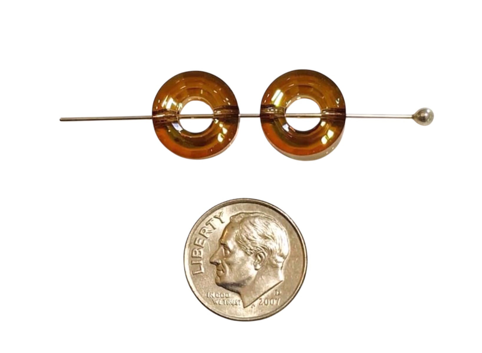 Swarovski Crystal Beads - Article 5139 – 12.5mm – Crystal Bronze Shade