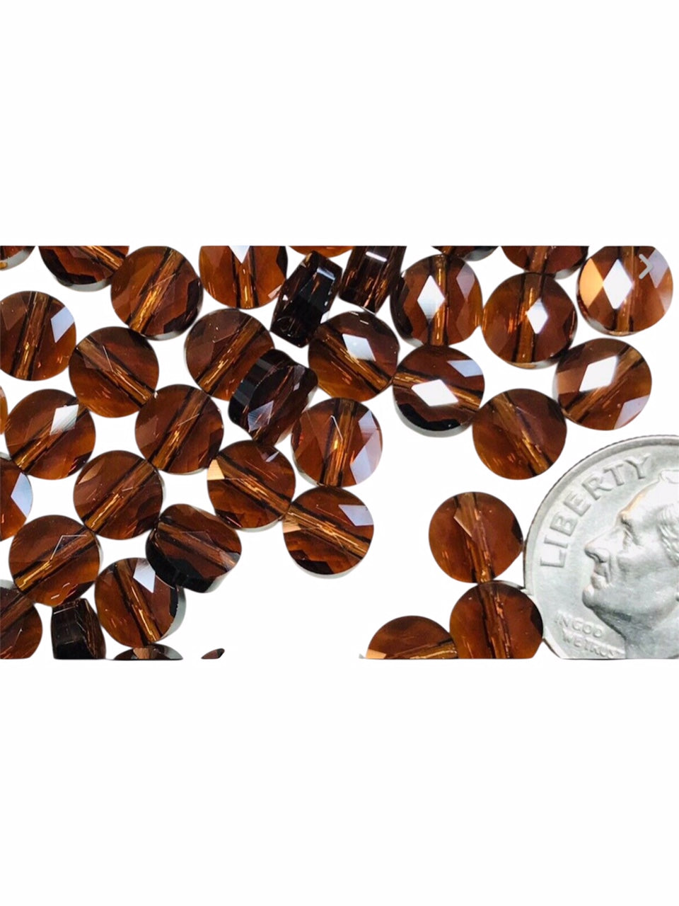 Swarovski Crystal Beads - Article 5052 - 6mm – Smoked Topaz